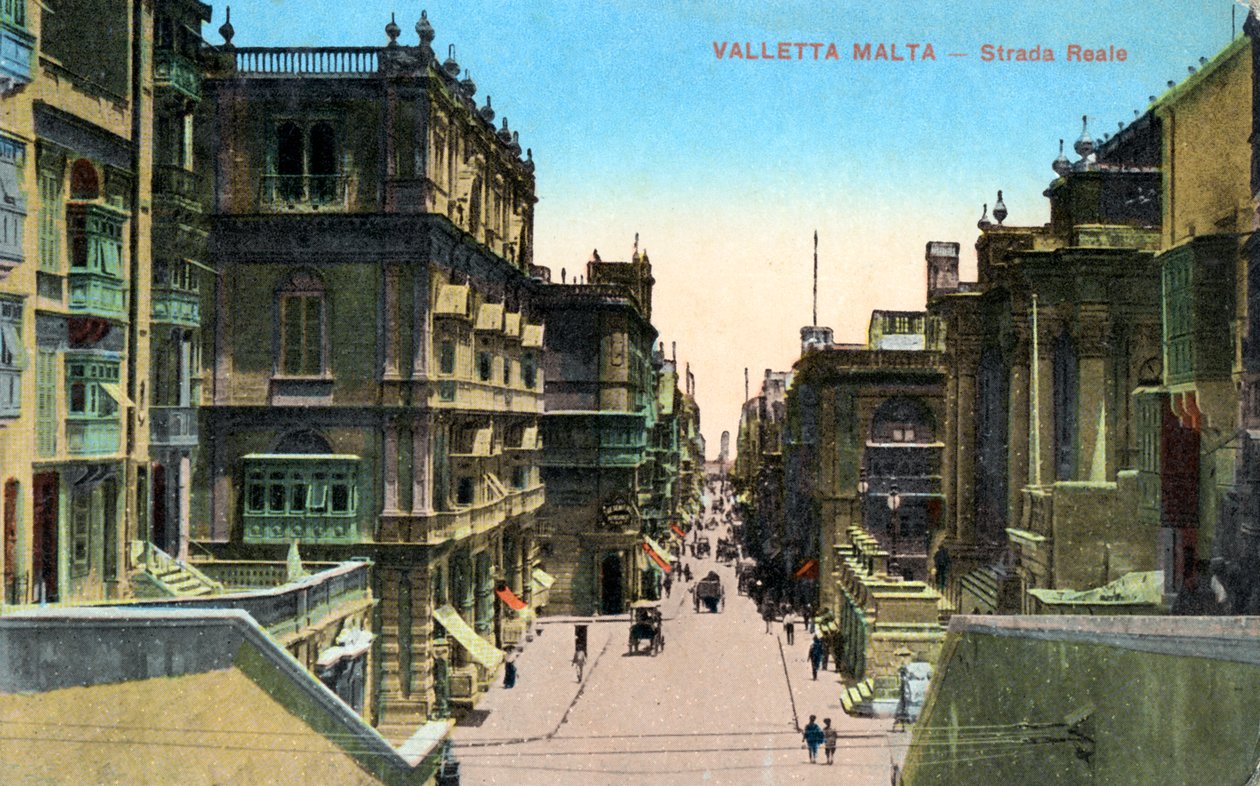 Strada Reale, La Valette, Malte, 20e siècle - Unbekannt