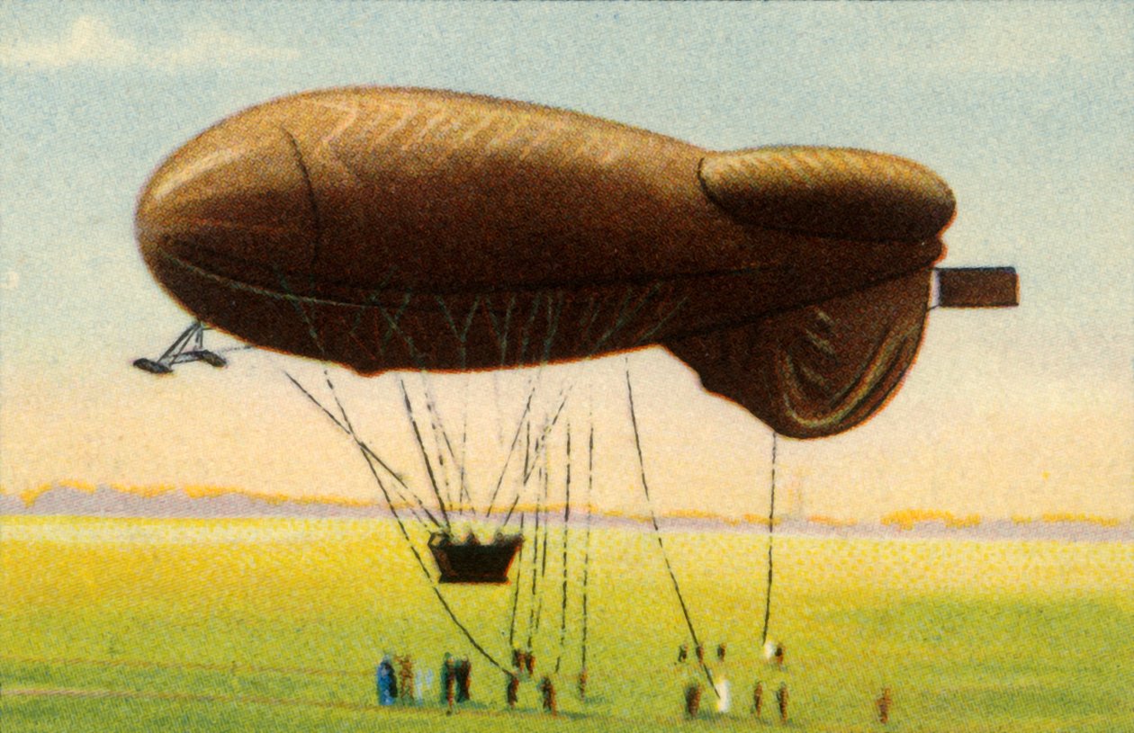 Ballon de barrage profilé avec panier, 1918, 1932 - Unbekannt