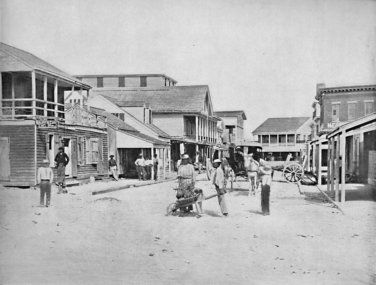 Rue à Key West, Floride, vers 1897 - Unbekannt