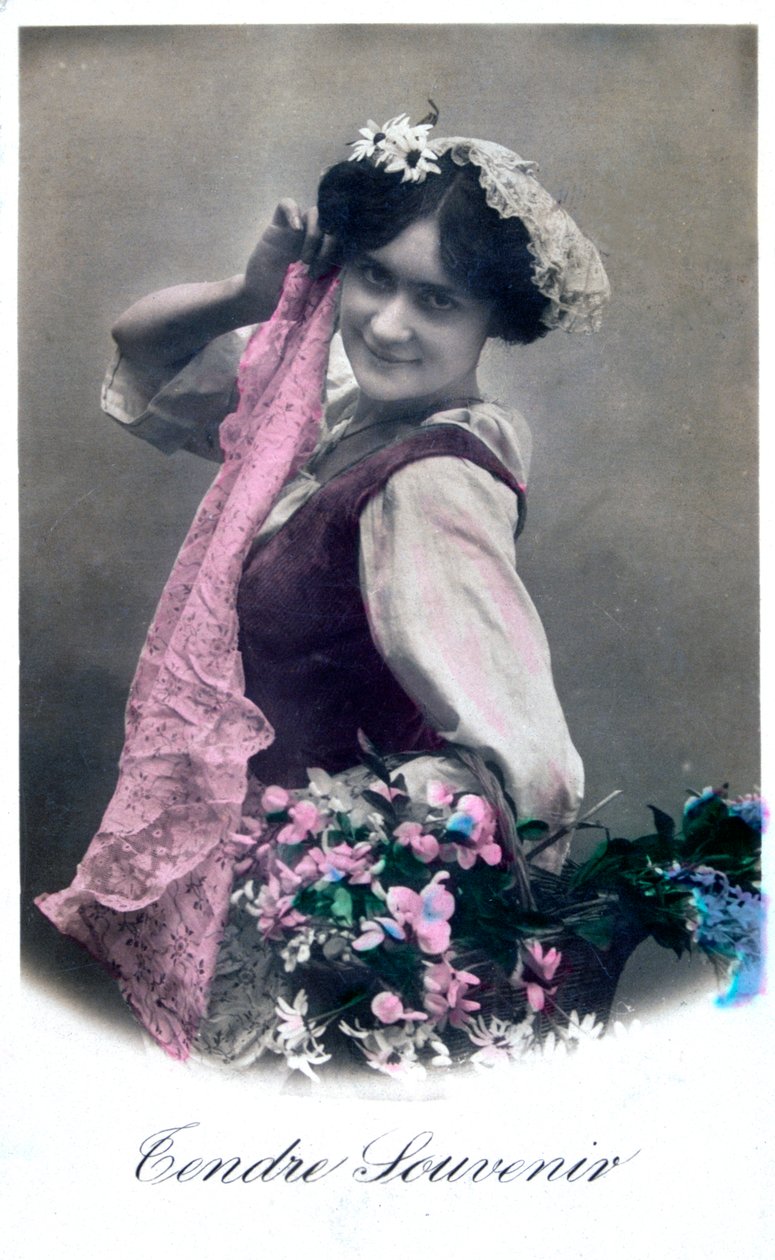 Tendre Souvenir, carte postale française, vers 1900 - Unbekannt