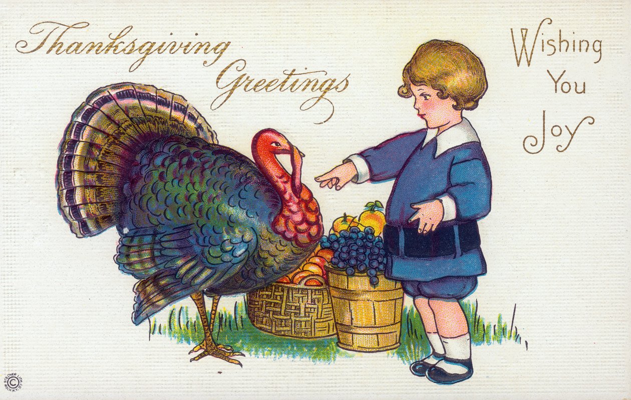 Salutations de Thanksgiving. Vous souhaitant de la joie. - Unbekannt