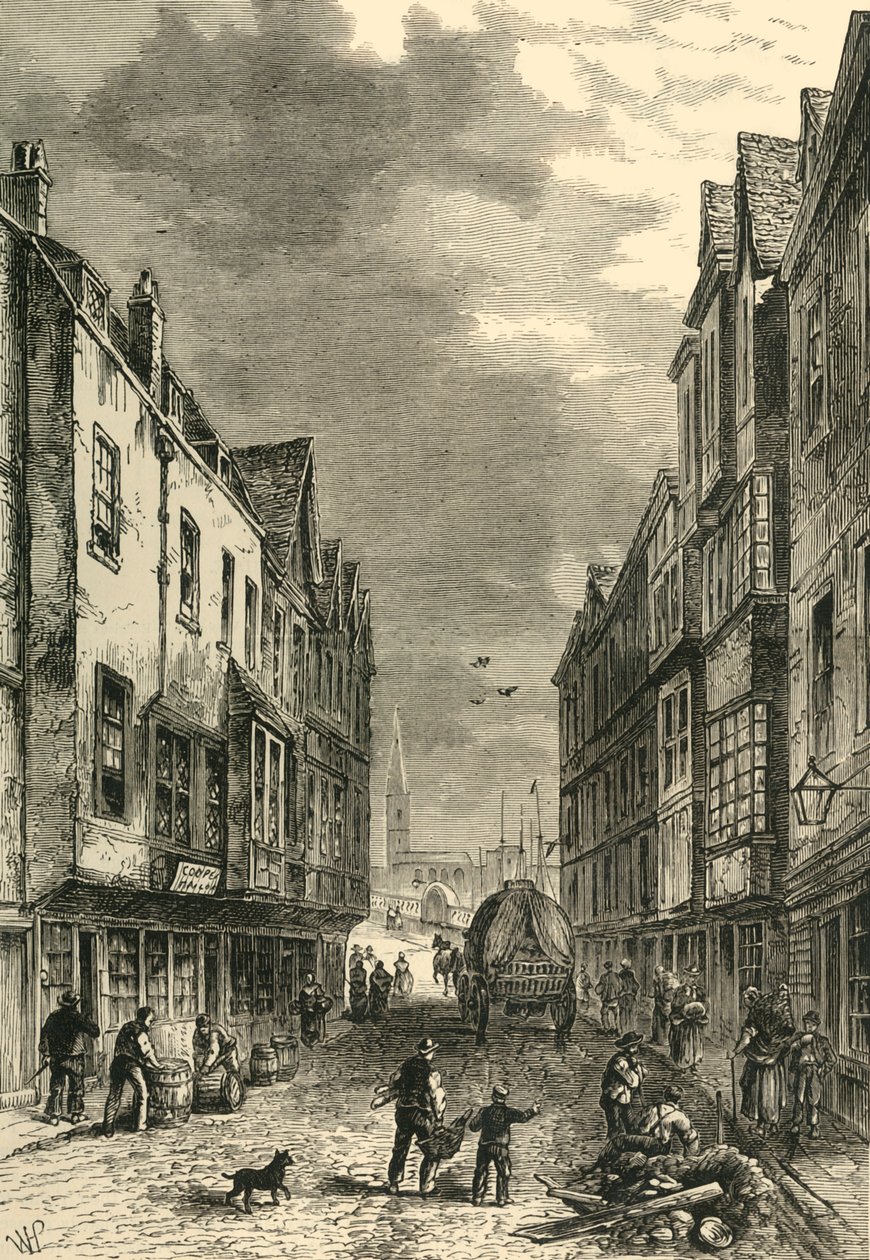 Le pied du pont, Southwark, en 1810, vers 1878 - Unbekannt