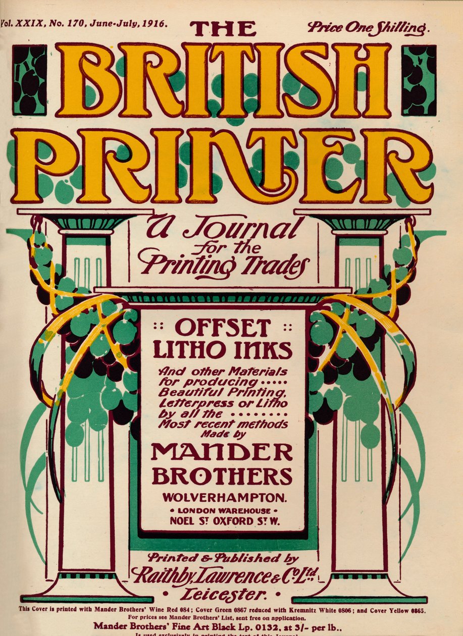 Le typographe britannique - publicité - Unbekannt