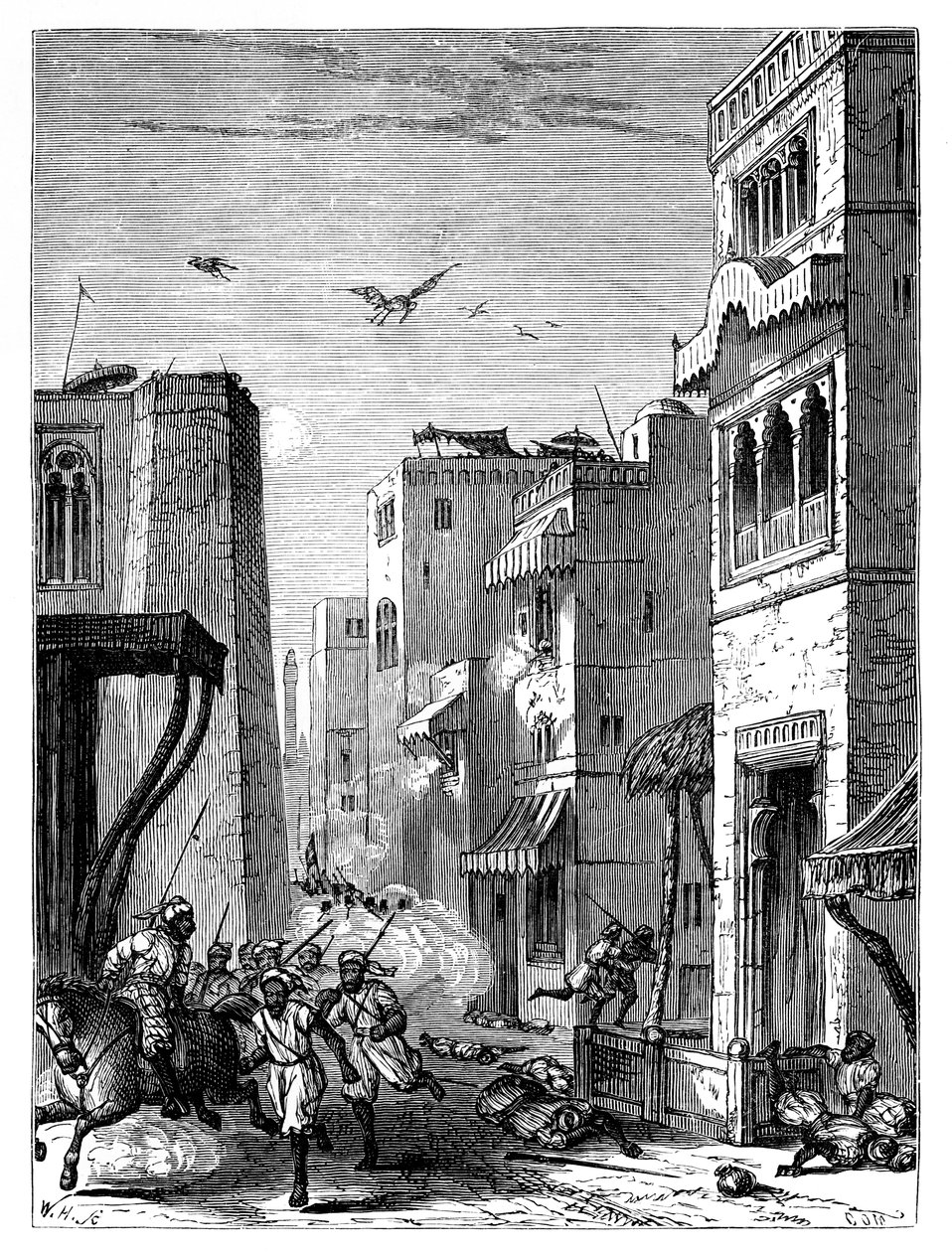 Les troupes britanniques entrant à Multan, 19ème siècle - Unbekannt