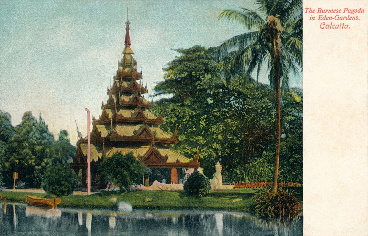 La pagode birmane dans les jardins d