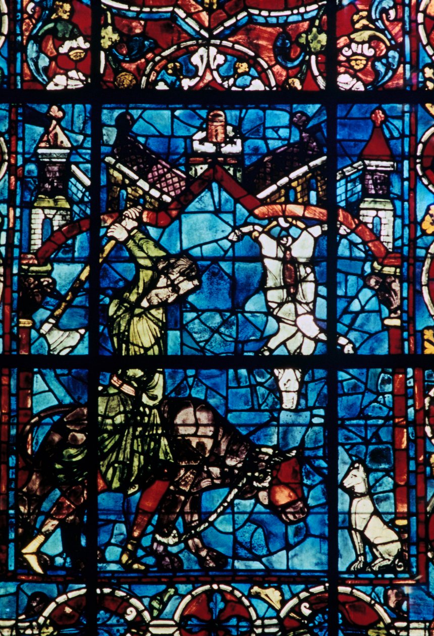 Les Bouchers, vitrail, Cathédrale de Chartres, France, 1194-1260 - Unbekannt