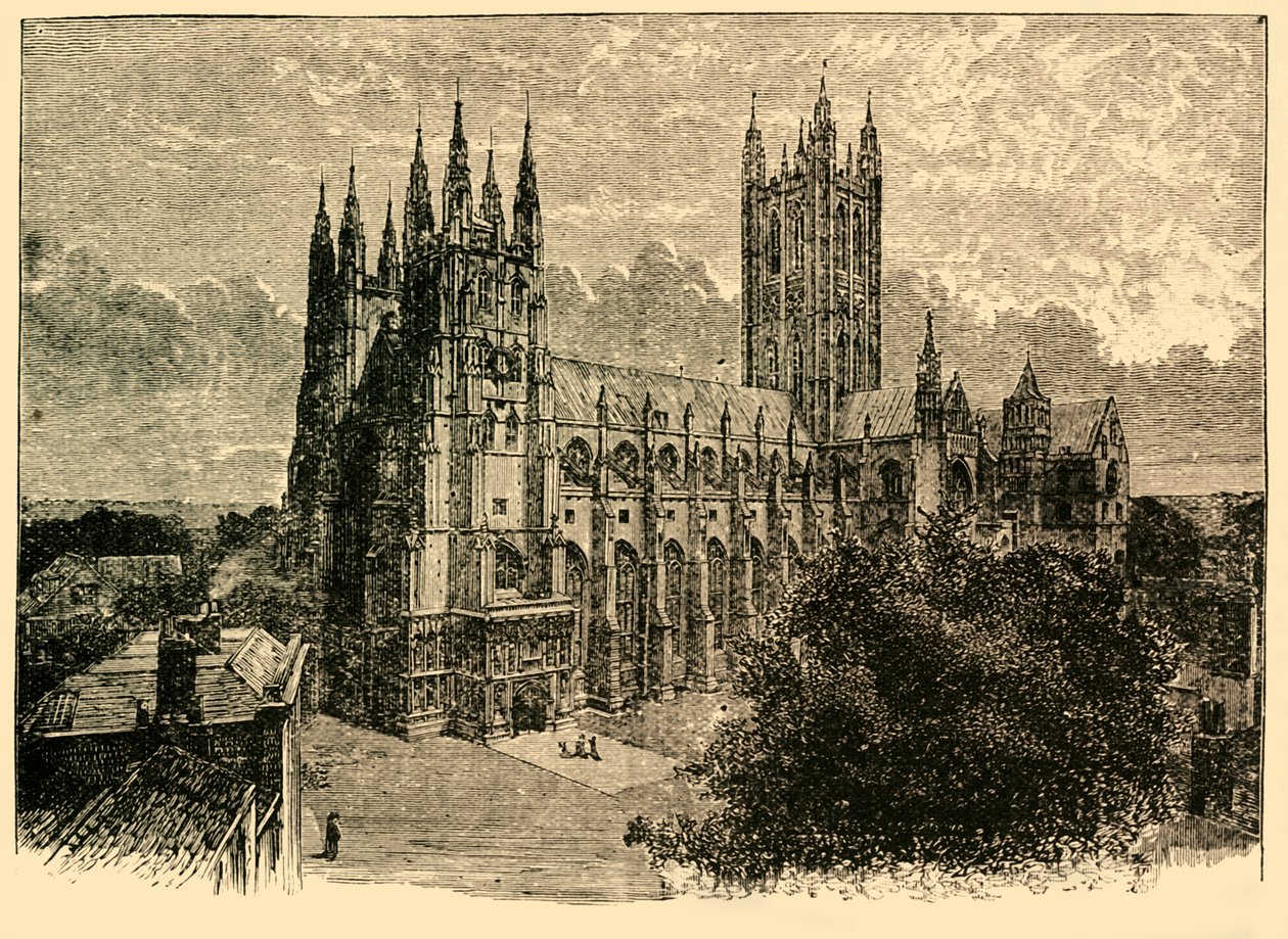La cathédrale depuis le sud-ouest, 1898 - Unbekannt