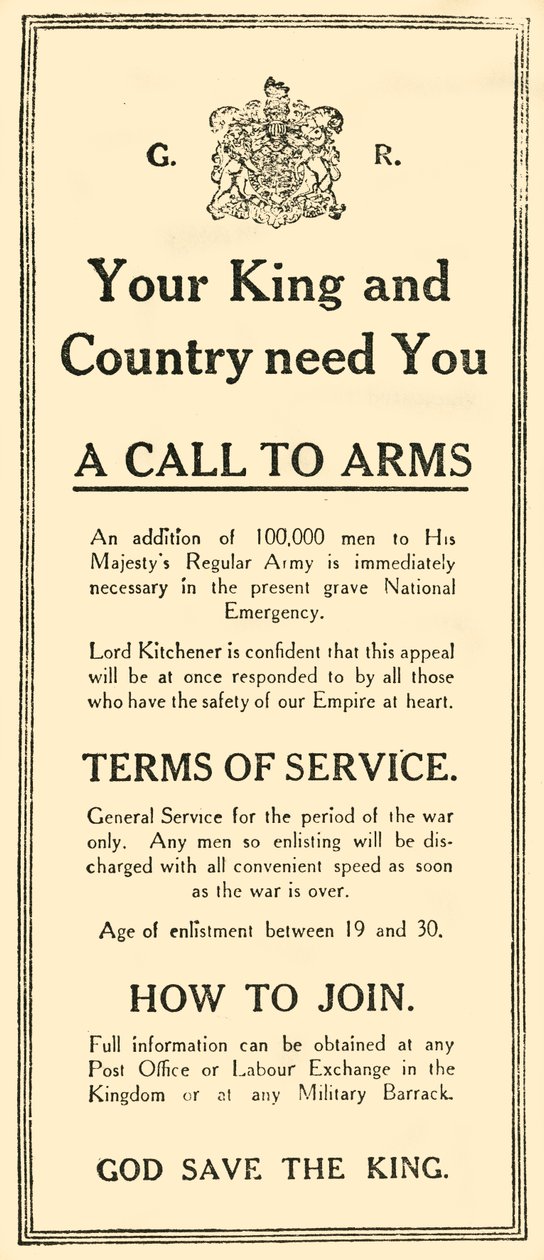 La première publicité, vers 1914, 1919 - Unbekannt