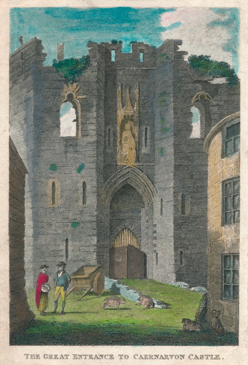 La Grande Entrée du Château de Caernarvon, 1808 - Unbekannt