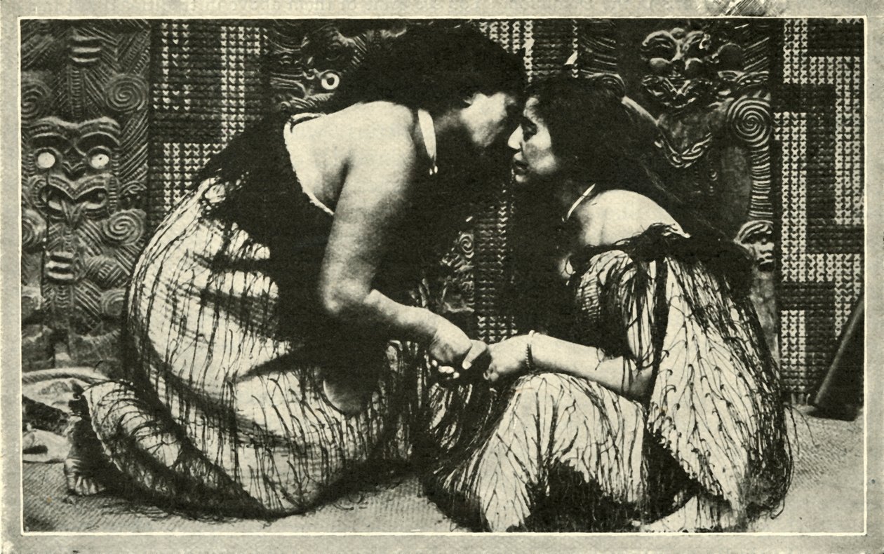 Le Hongi, une salutation maorie - Unbekannt