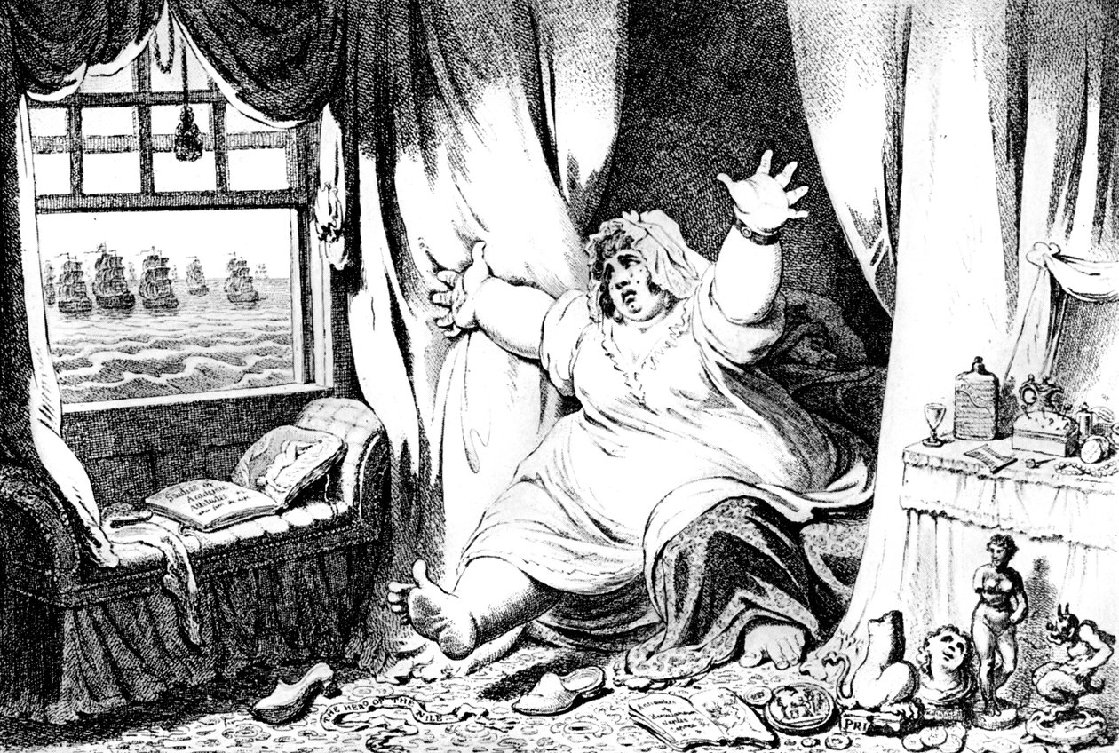 La vue hostile de Lady Hamilton, 19ème siècle - Unbekannt
