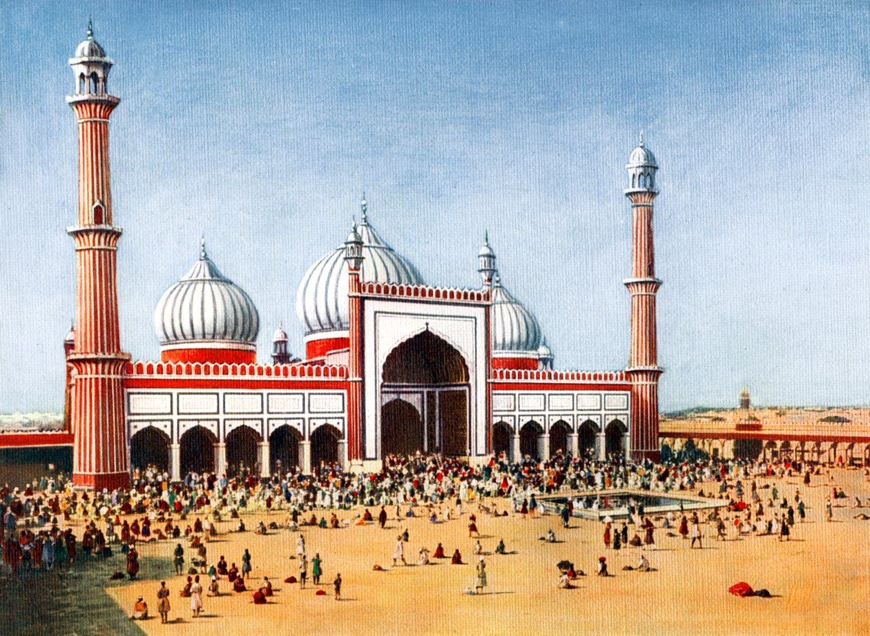 La mosquée Jama Masjid, Delhi, Inde, début du 20e siècle - Unbekannt