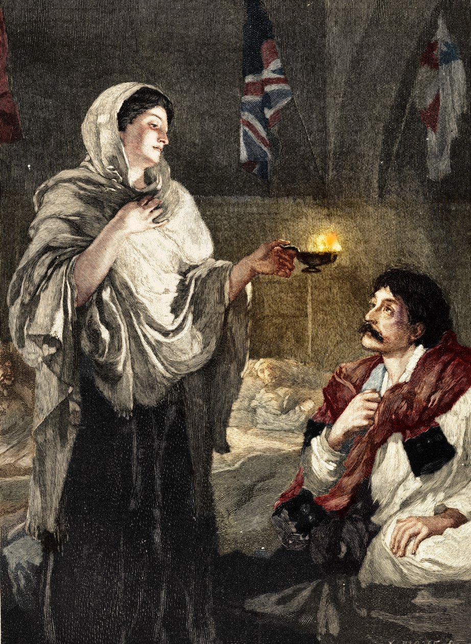 La Dame à la lampe, vers 1880 - Unbekannt