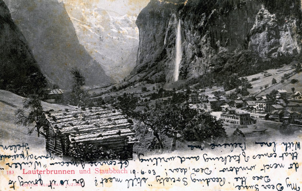 La vallée de Lauterbrunnen, Oberland bernois, Suisse - Unbekannt