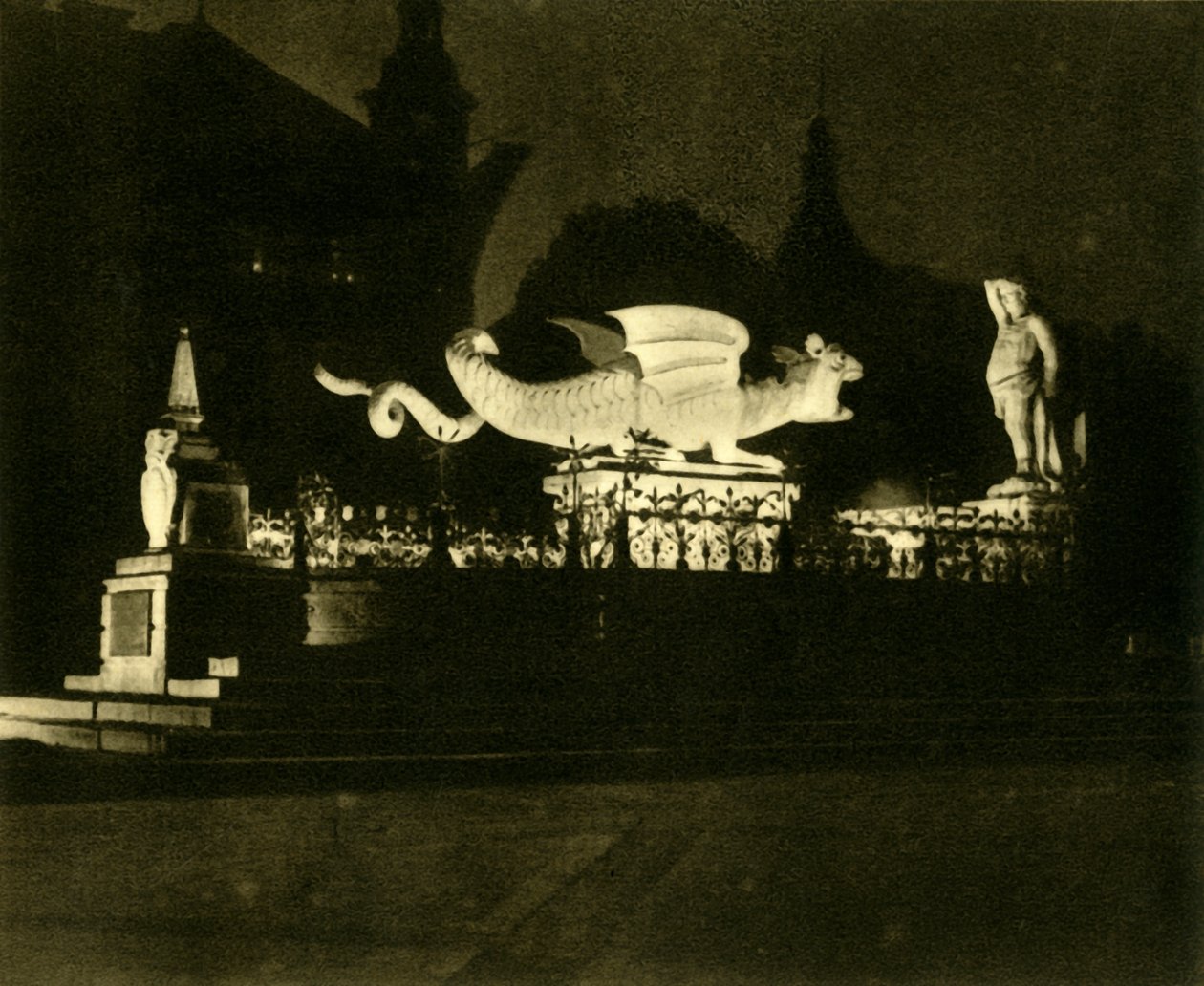 La fontaine Lindwurm, Klagenfurt, Autriche, vers 1935 - Unbekannt