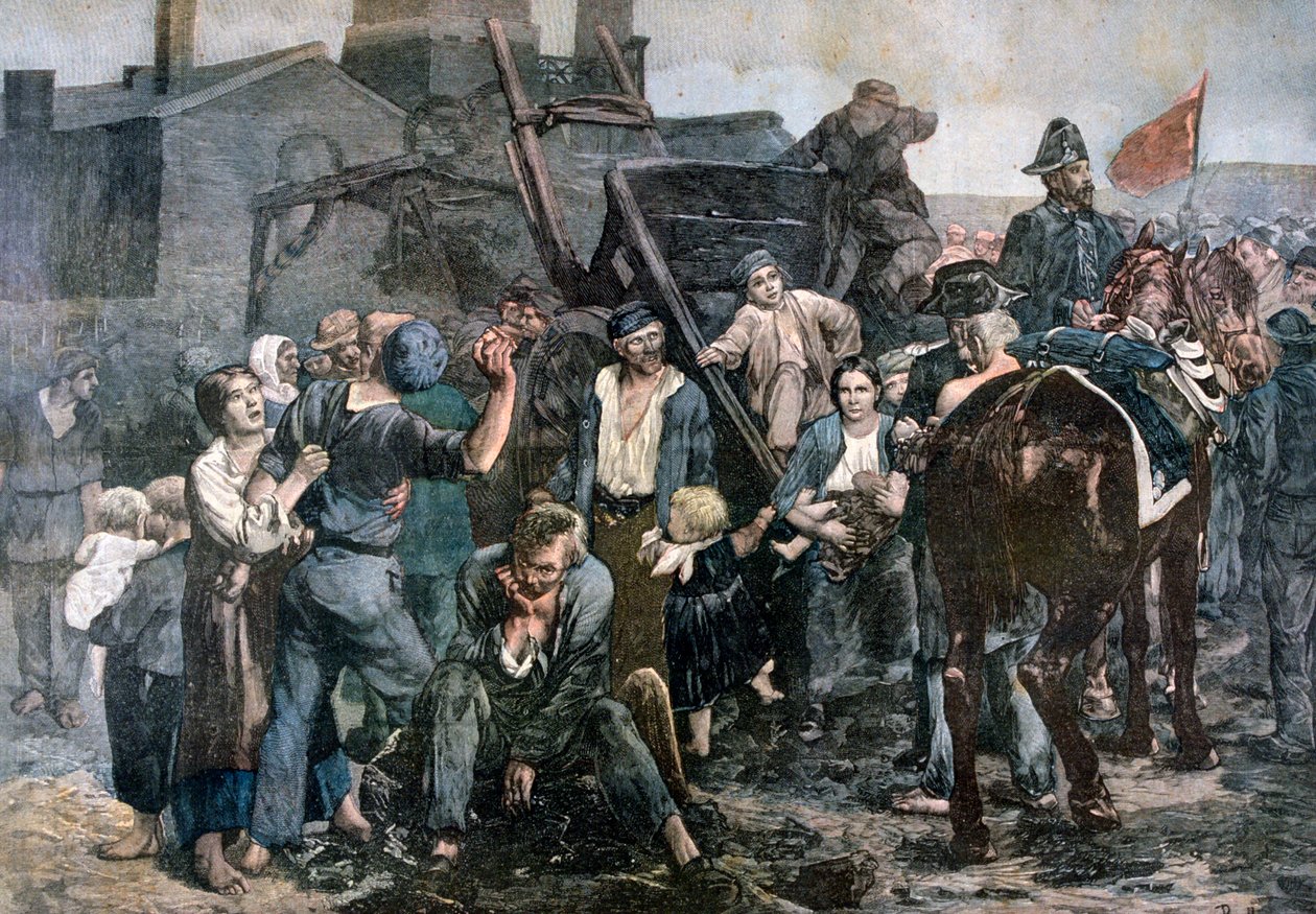 La grève des mineurs à Carmaux, 1892 - Unbekannt