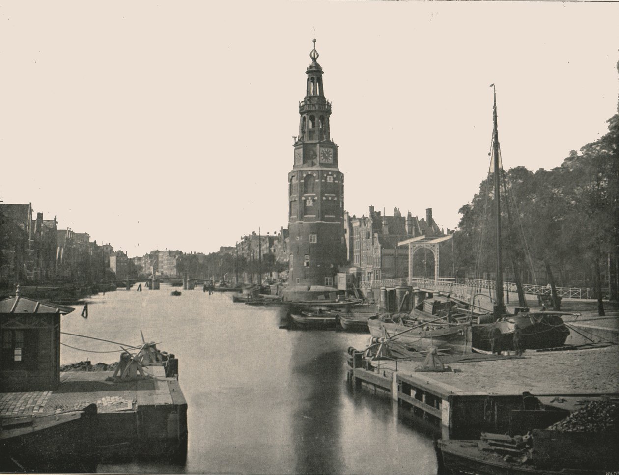 La Montelbaanstoren, Amsterdam, Pays-Bas, 1895 - Unbekannt