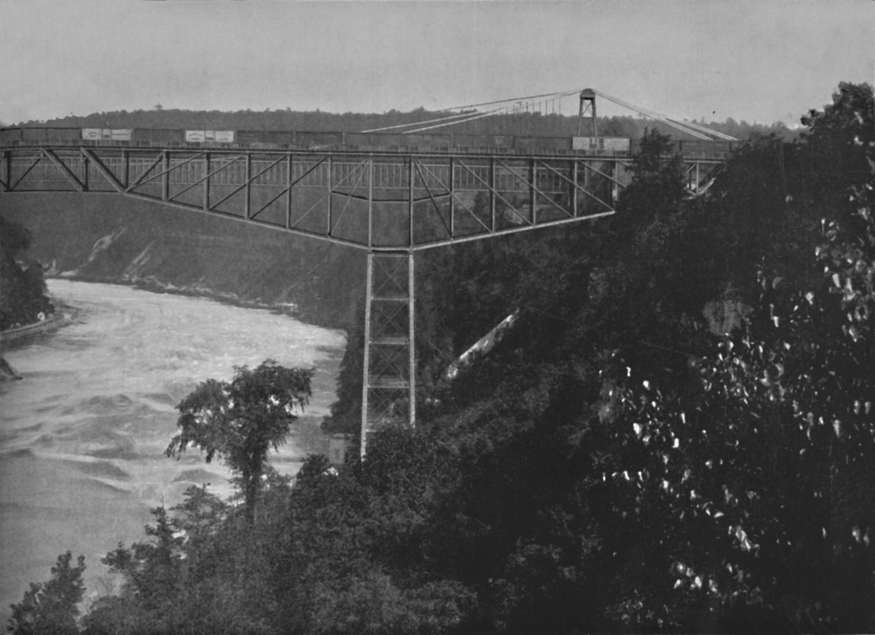 Le pont cantilever de Niagara, 19e siècle - Unbekannt