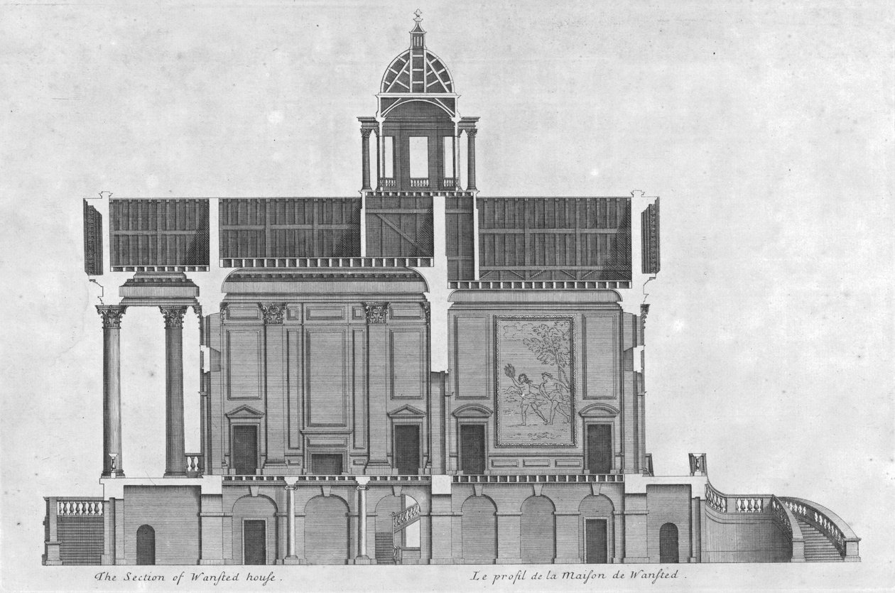La section de la maison Wansted, 18e siècle - Unbekannt