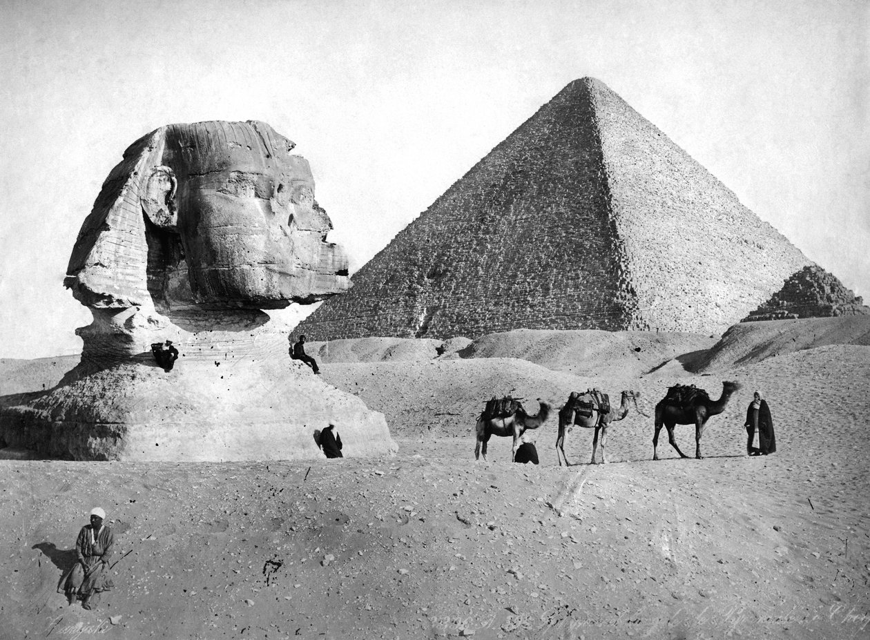 Le Sphinx et la pyramide à Gizeh, Égypte - Unbekannt