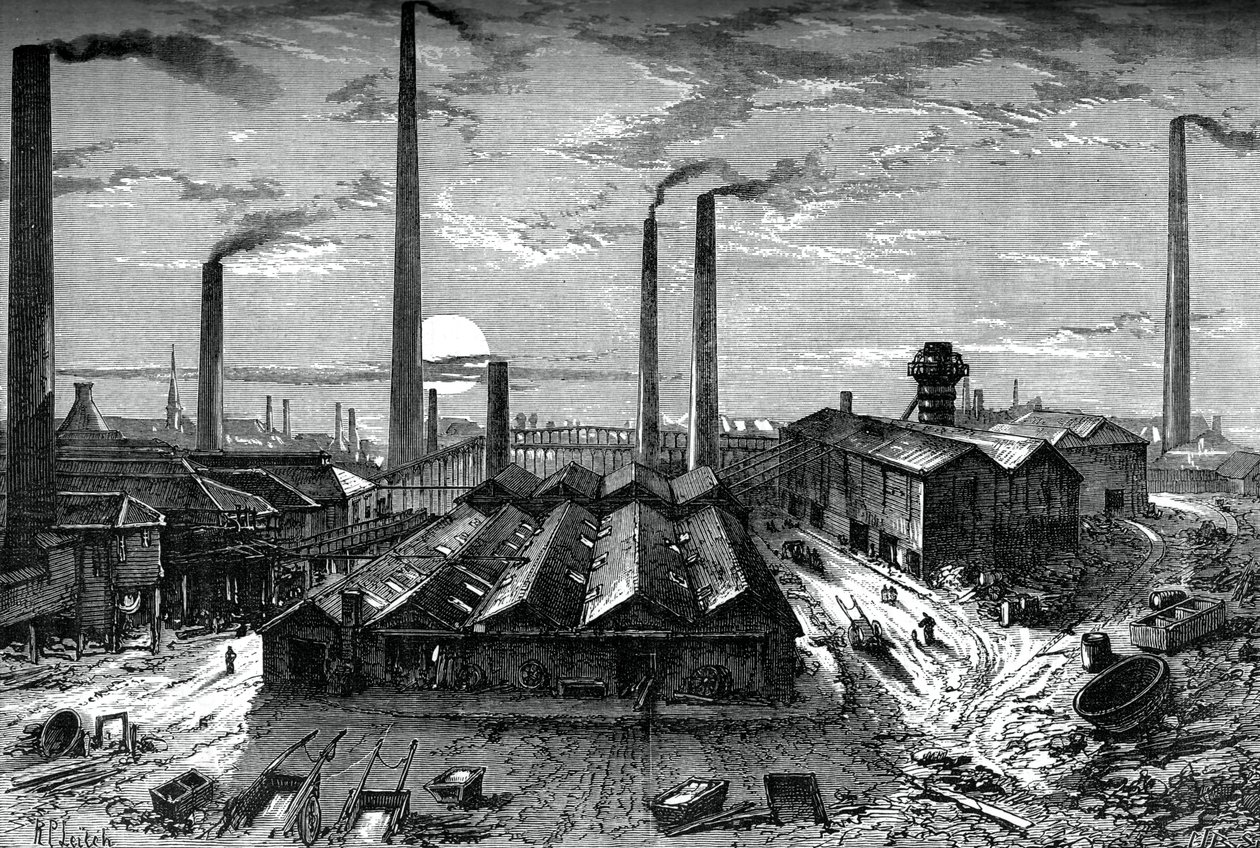 Les usines chimiques de St Rollox, Glasgow, c1880 - Unbekannt