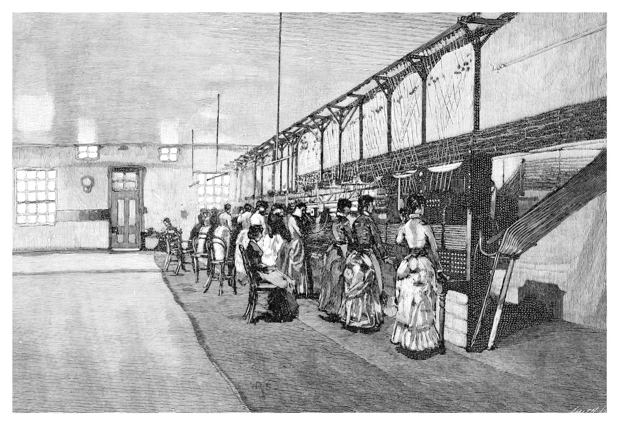 Le central téléphonique, Melbourne, Victoria, Australie, 1886 - Unbekannt