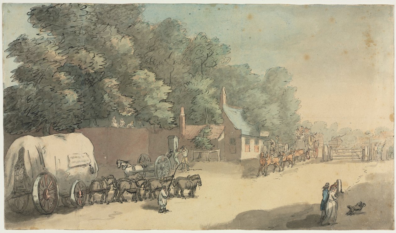 La barrière de péage, 1700s - Unbekannt