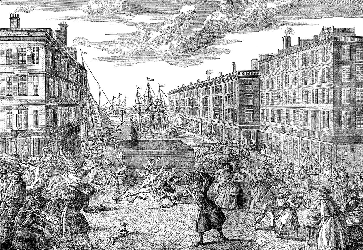 La Vue et les Humeurs de Billingsgate, 1736 - Unbekannt