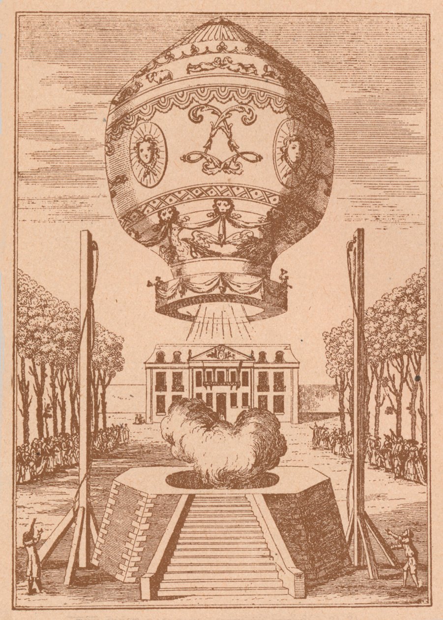 La première ascension en ballon, vers 1785, 1919 - Unbekannt