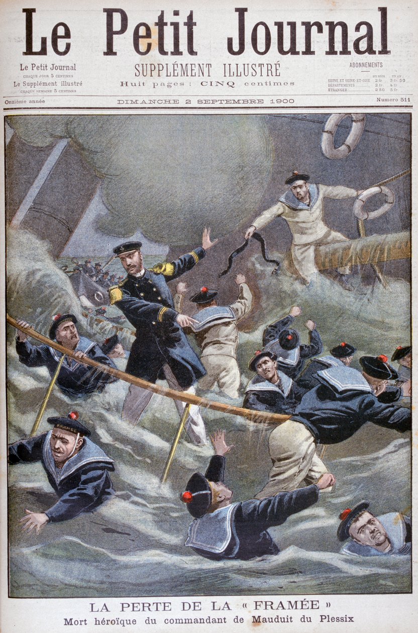 La perte du destroyer français Framee, 1900 - Unbekannt