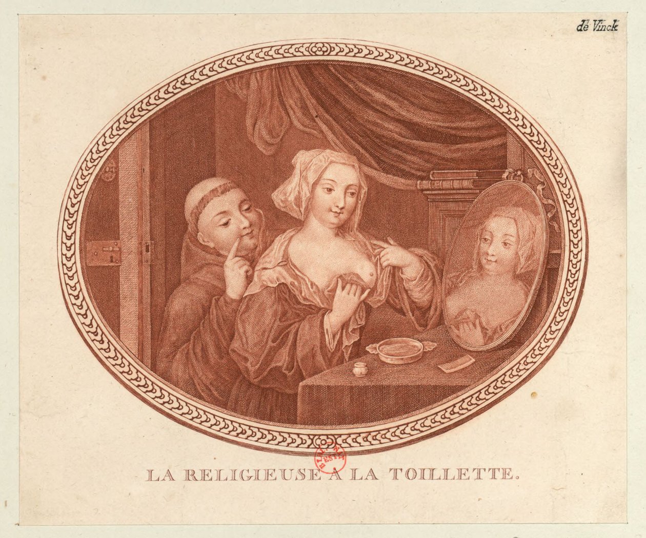 La nonne à la toilette, 1770-1780s - Unbekannt