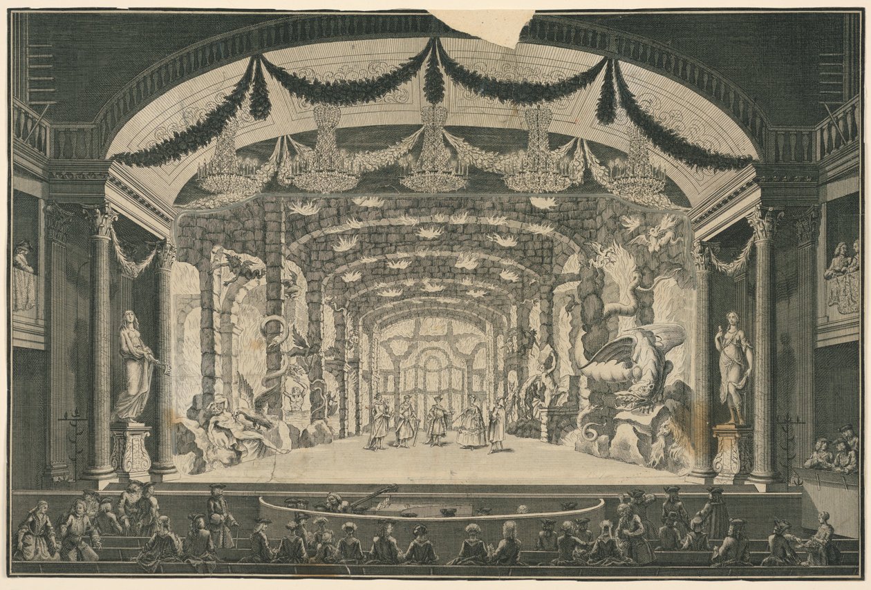 Intérieur de théâtre avec représentation en cours - Unbekannt