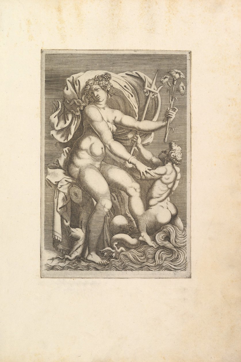 Thétis assise avec un triton - Unbekannt