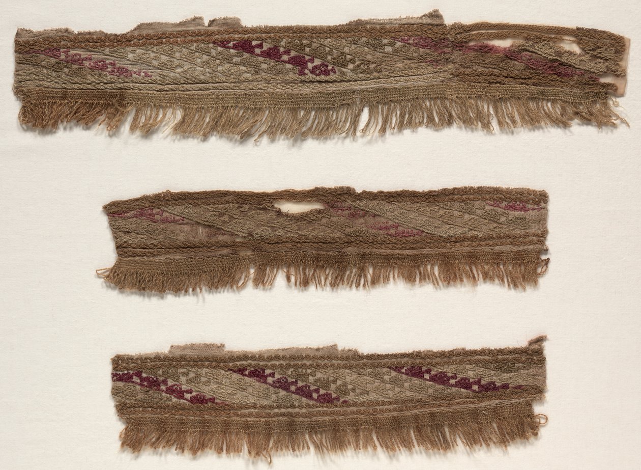 Trois fragments de bordure, vers 1100-1400 - Unbekannt