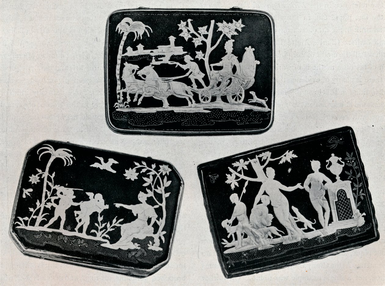 Trois tabatières en pique, 1920 - Unbekannt