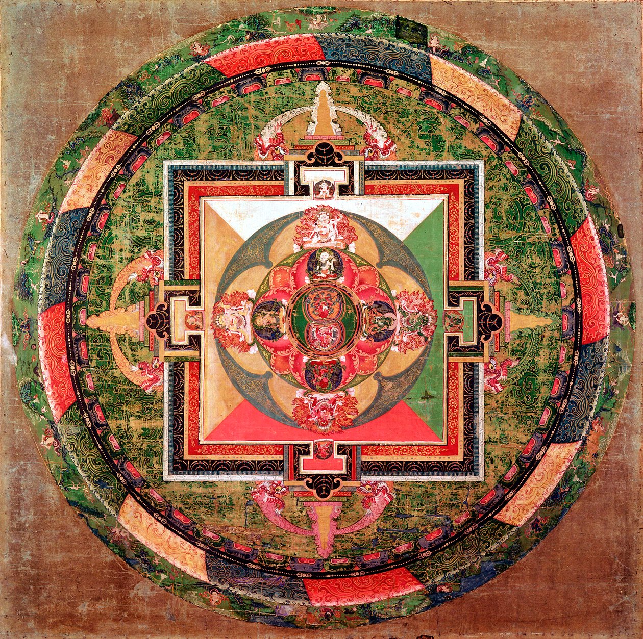 Mandala bouddhiste tibétain - Unbekannt
