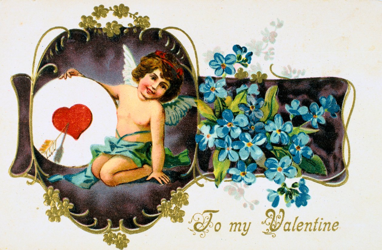 À ma Valentine, carte de Saint-Valentin américaine, 1907 - Unbekannt