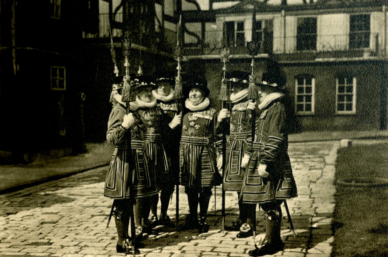 Gardiens de la Tour de Londres, vers 1920 - Unbekannt