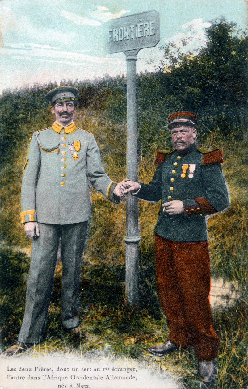 Deux frères à la frontière franco-allemande, 20e siècle - Unbekannt
