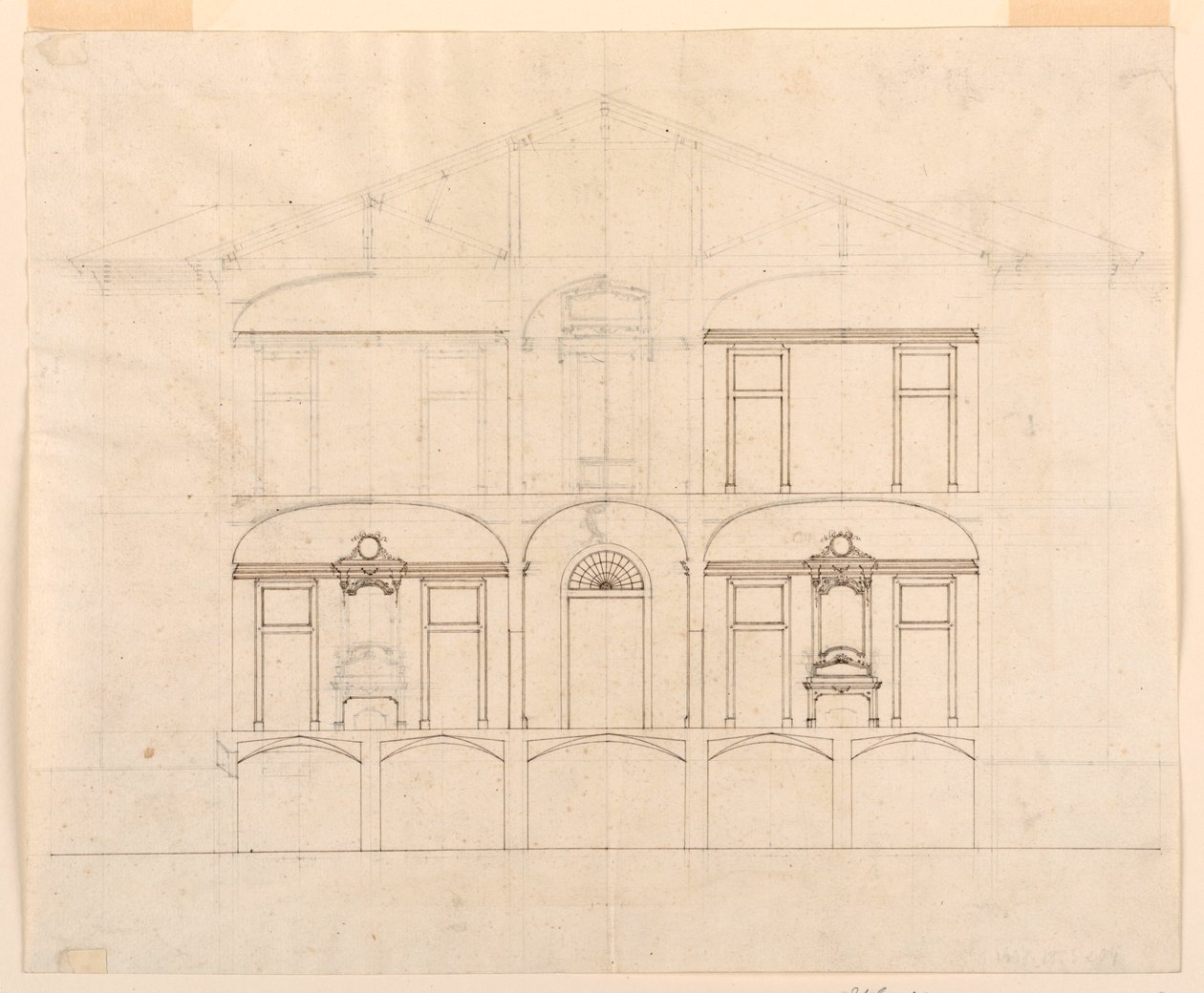 Section inachevée à travers une maison - Unbekannt