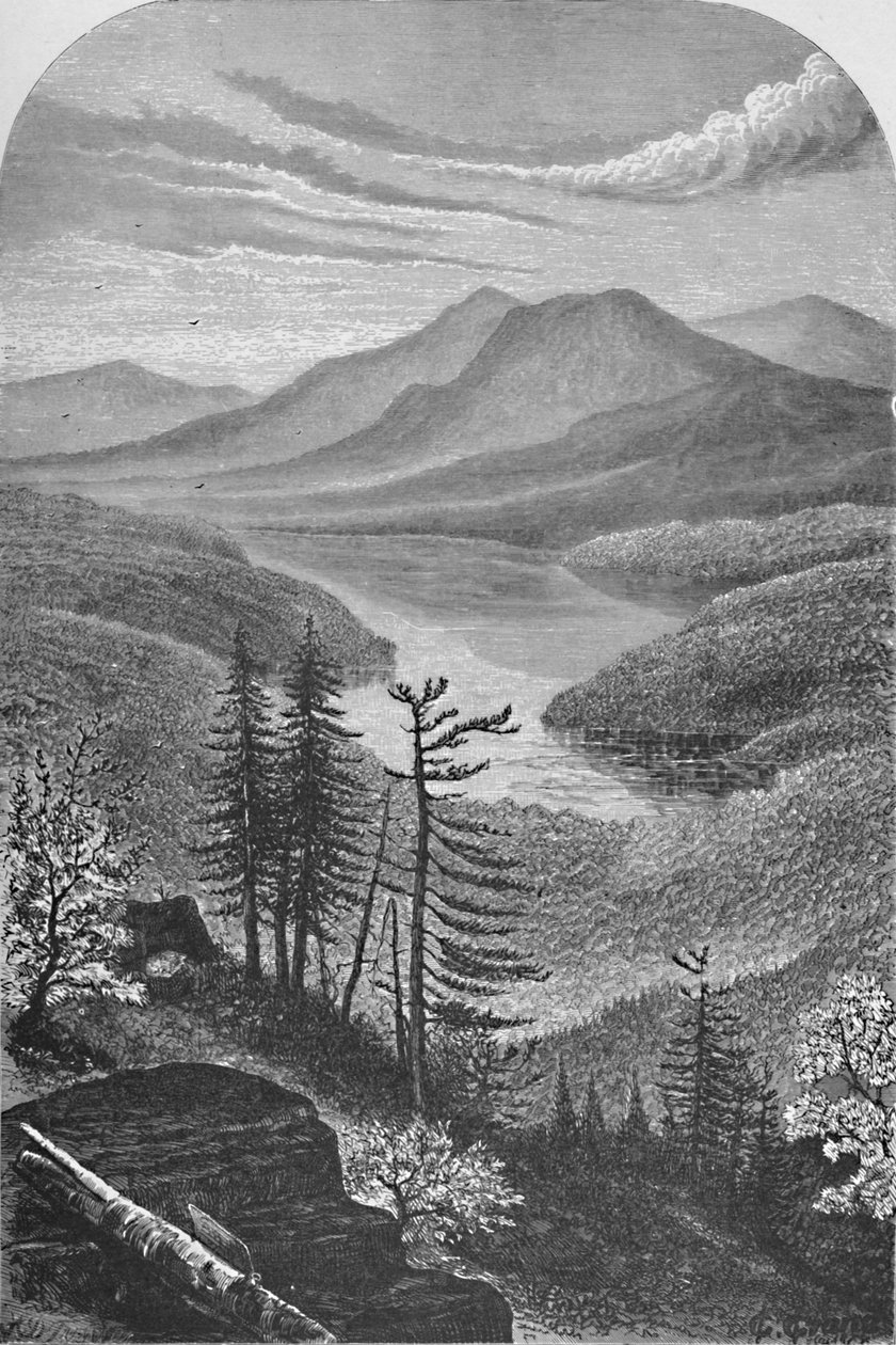 Lac Ausable supérieur, vers 1870, 1883 - Unbekannt