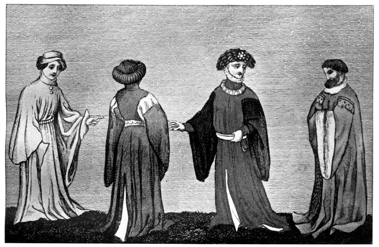 Variétés de la houppelande, c. 14ème siècle, 1910 - Unbekannt