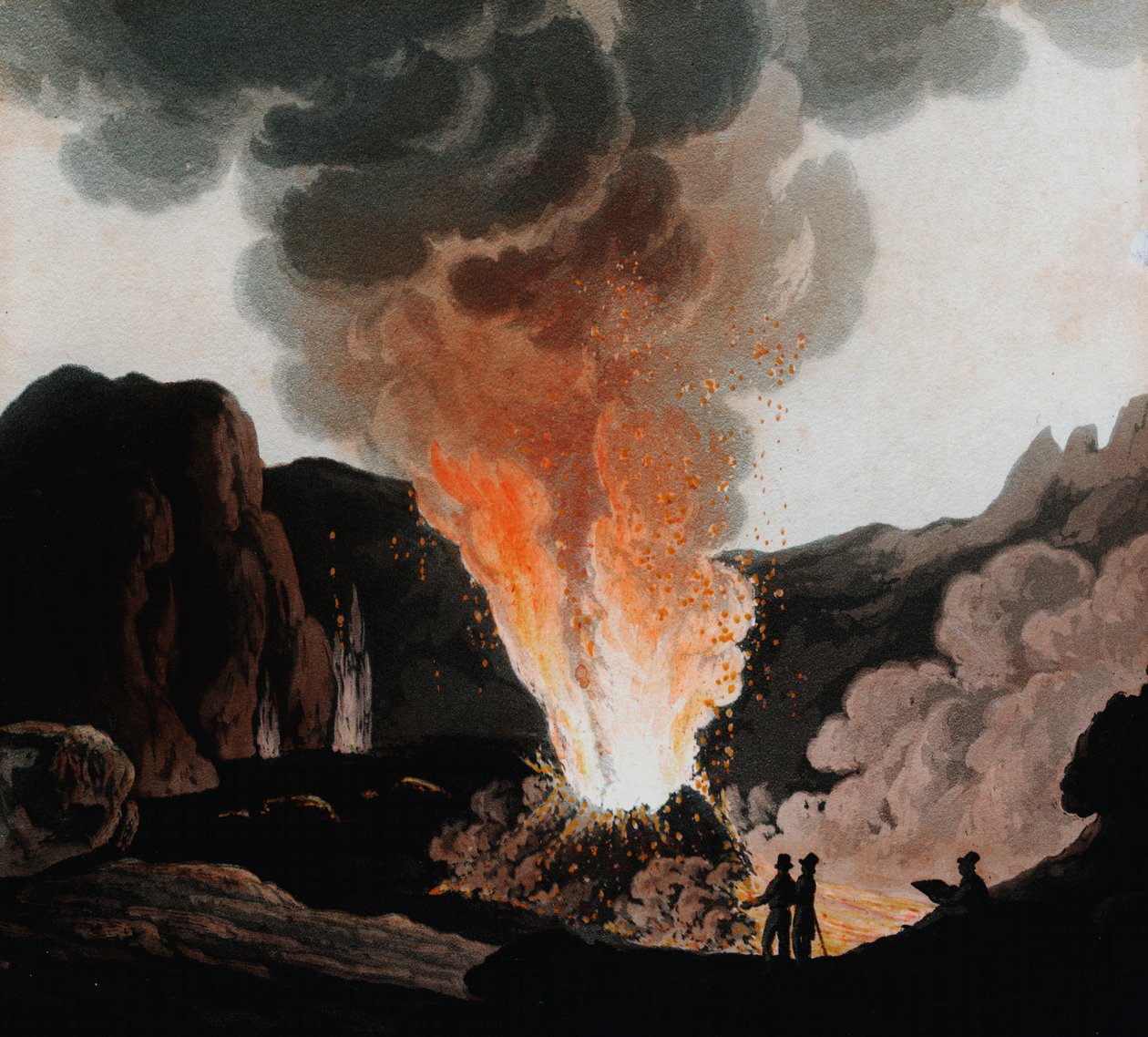 Éruption du Vésuve, Italie, vers 1815 - Unbekannt