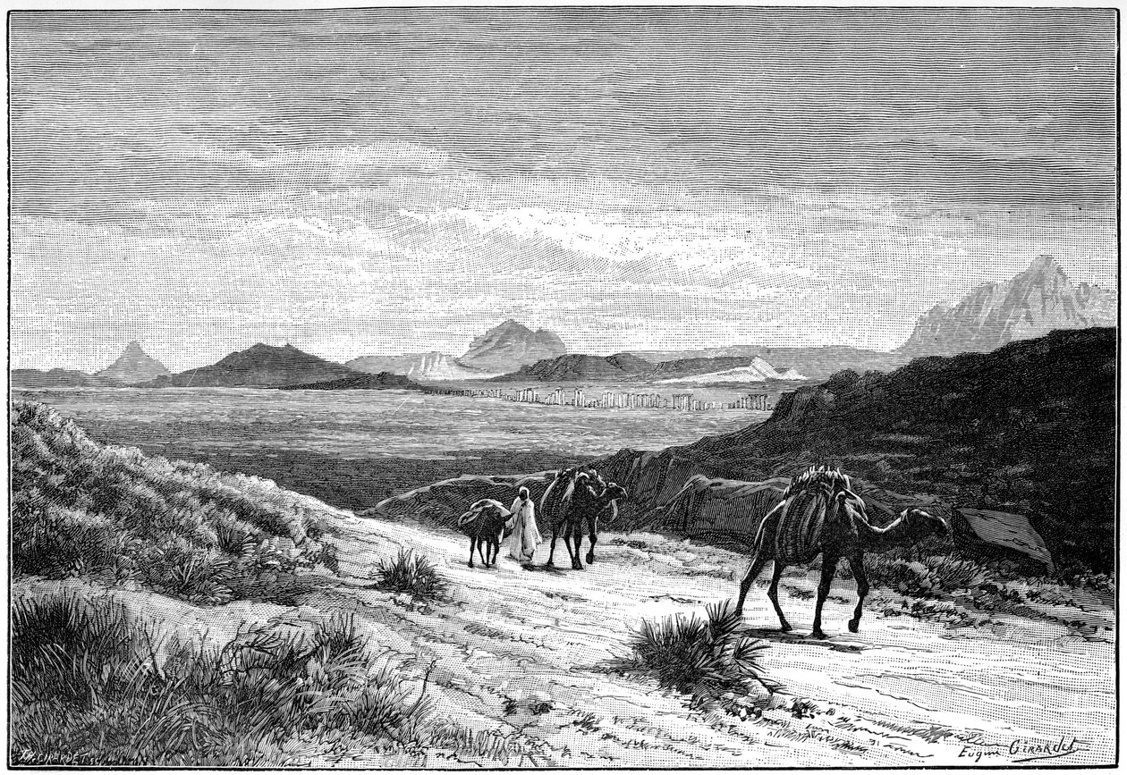 Vue du col de Tellat, Tunisie - Unbekannt