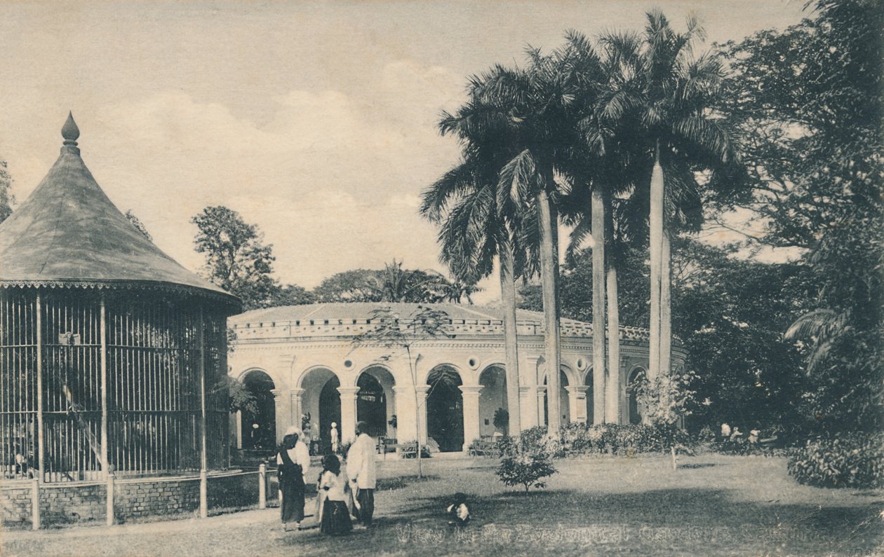 Vue dans les jardins zoologiques, Calcutta - Unbekannt