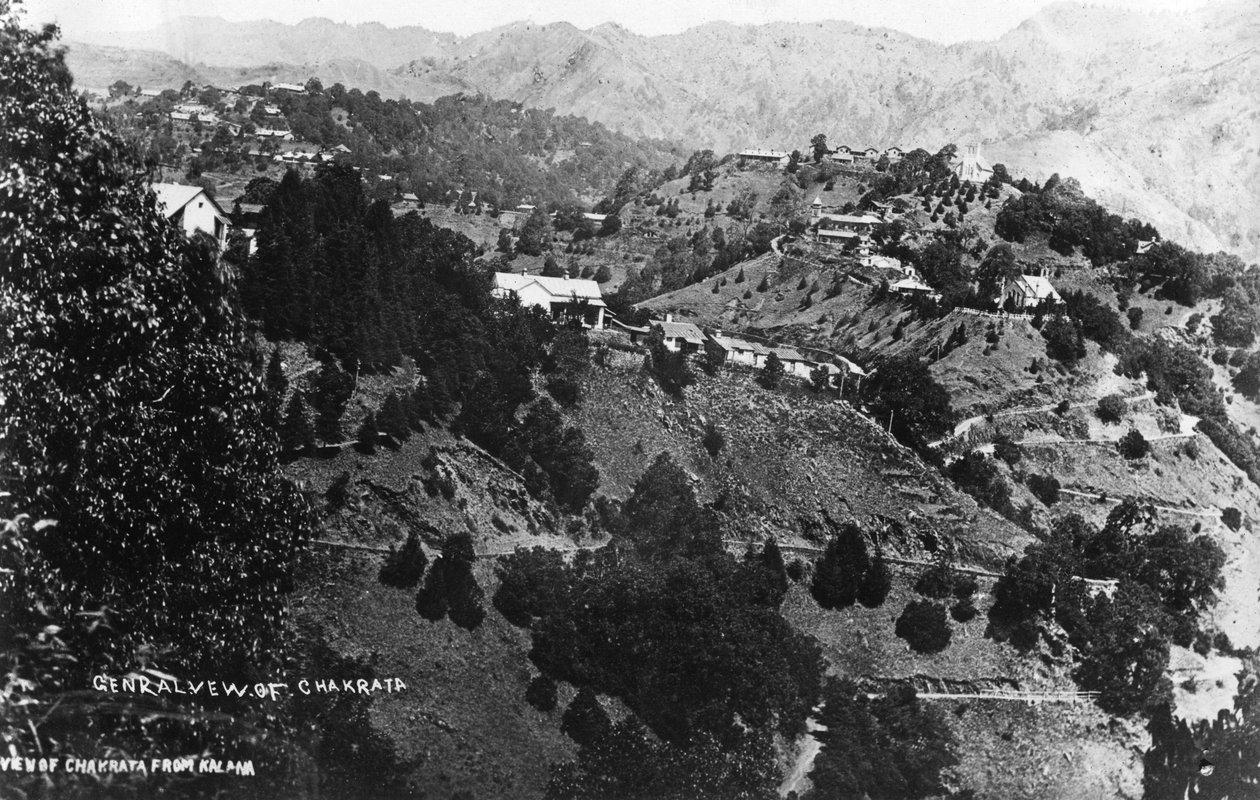 Vue de Chakrata depuis Kalana, Inde, 1917 - Unbekannt