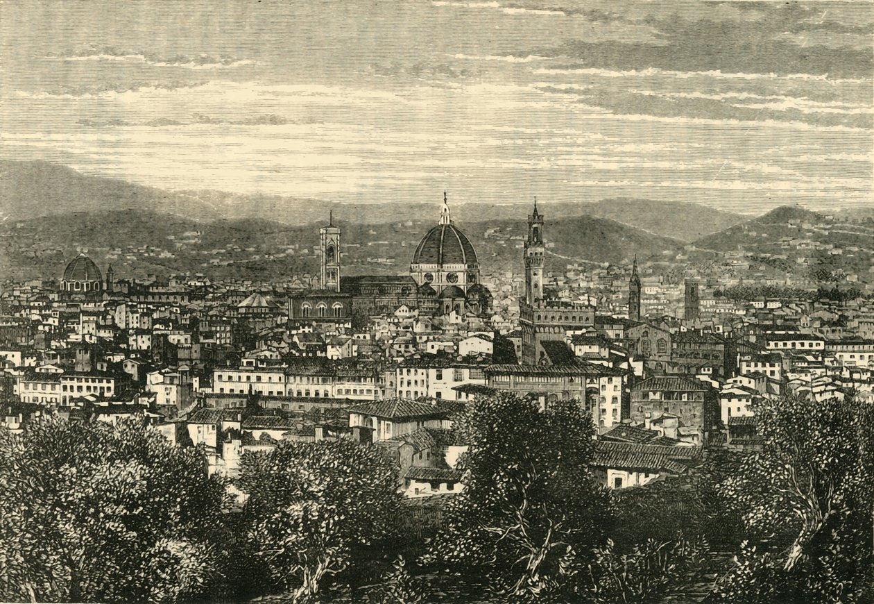 Vue de Florence depuis le Belvédère, 1890 - Unbekannt