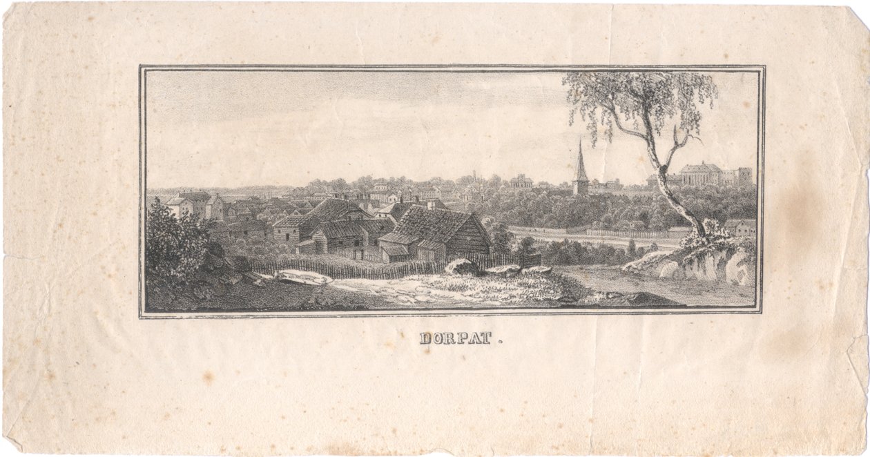 Vue de Tartu, 1800 - Unbekannt