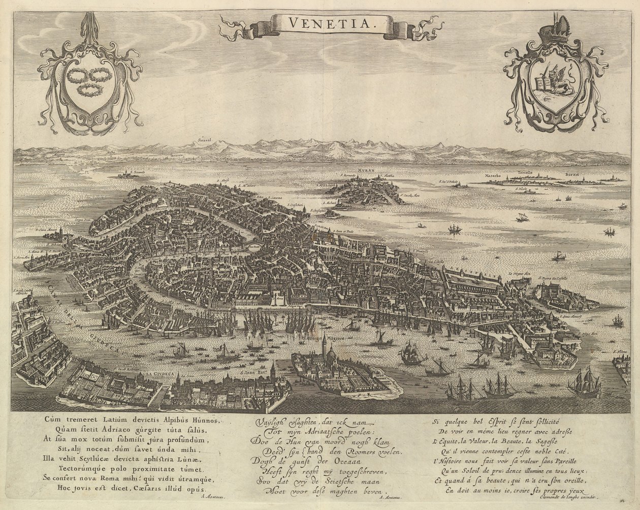 Vue de Venise, milieu du 17ème siècle - Unbekannt