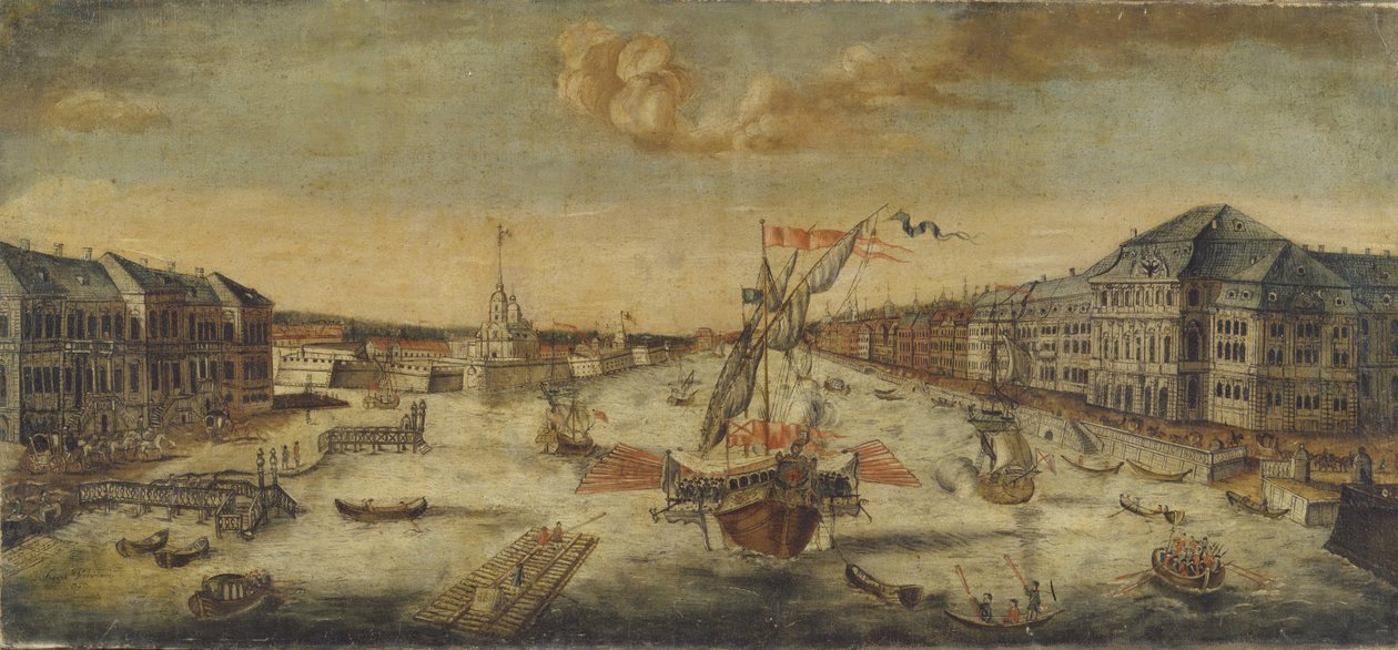 Vue des rives de la Neva, 1753 - Unbekannt